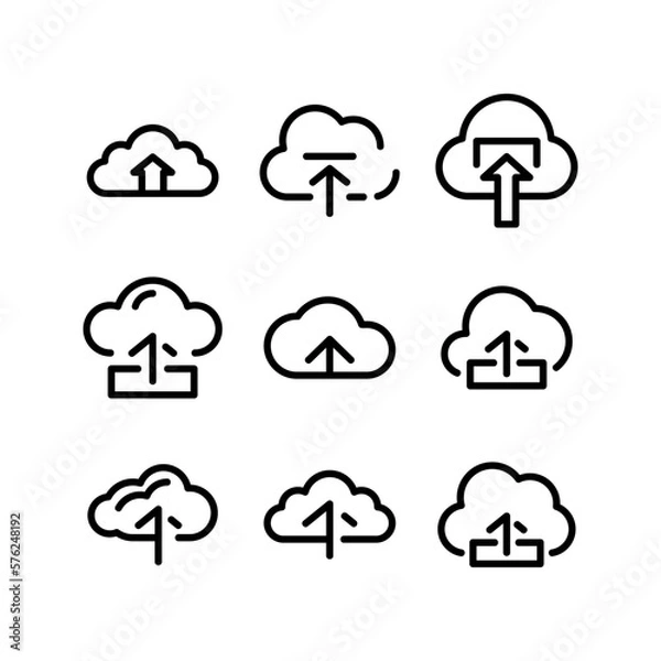 Fototapeta upload icon or logo isolated sign symbol vector illustration - high quality black style vector icons
