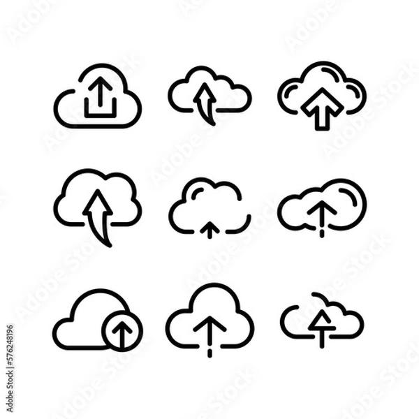 Fototapeta upload icon or logo isolated sign symbol vector illustration - high quality black style vector icons
