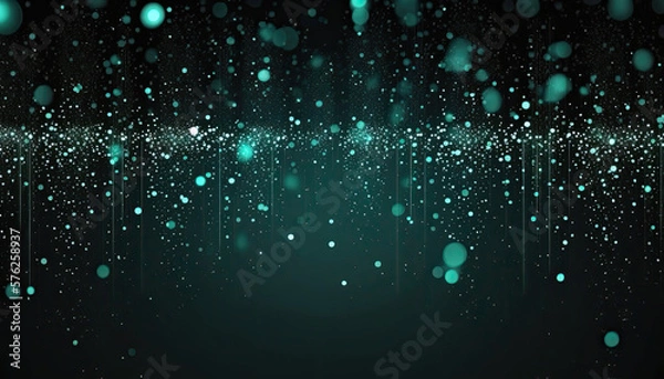 Fototapeta Sparkling rain background wallpaper backdrop, Generative AI