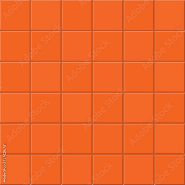 Fototapeta Orange tile texture. Abstract vector background