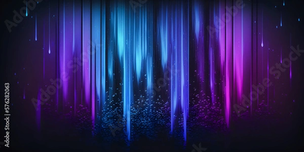Fototapeta Colorful vertical motion line abstract background, wallpaper, abstract art, technology, data, particles, ai generated