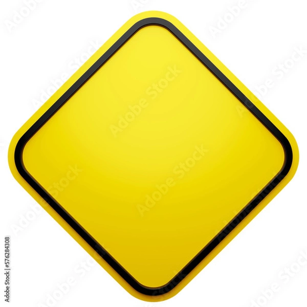Obraz Blank traffic signs and transparent background