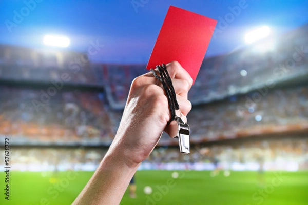 Obraz Czerwona kartka