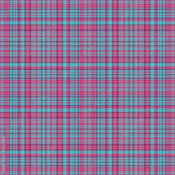 Obraz Tartan seamless pattern. Texture check fabric. Vector textile plaid background.