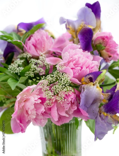 Fototapeta Bouquet of colorful spring flowers