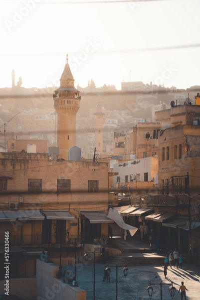 Obraz Golden Hour In As-Salt City View, Jordan