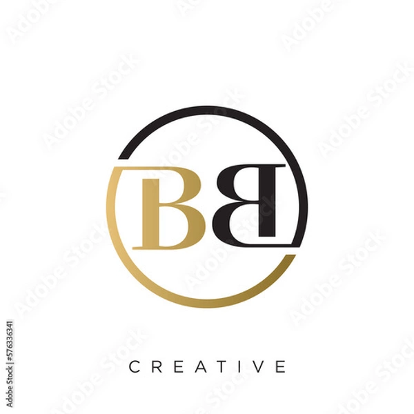 Obraz bb logo design vector icon luxury