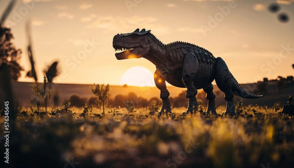 Fototapeta 3d render dinosaur.