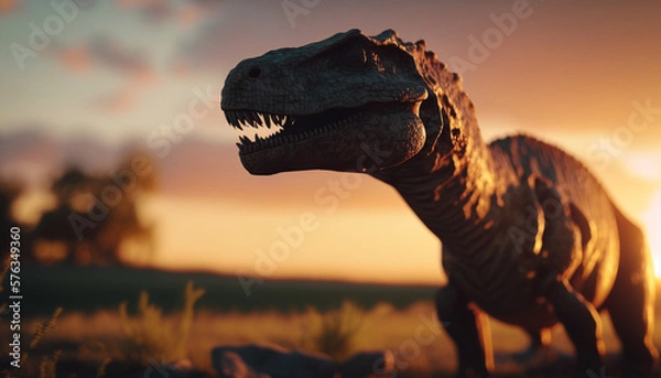 Fototapeta 3d render dinosaur.