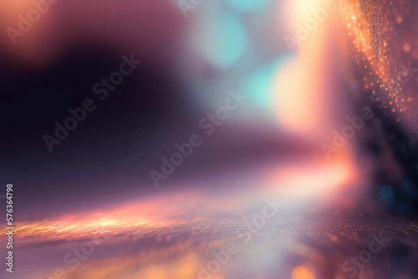 Obraz Generative AI: Abstract Background with  Wave and Bright colors