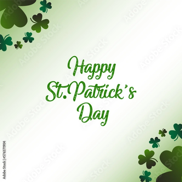 Fototapeta saint patrick text. Suitable for card, banner, or poster