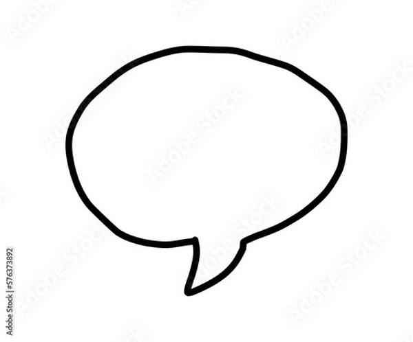 Obraz Speech bubble of someone saying something in a conversation