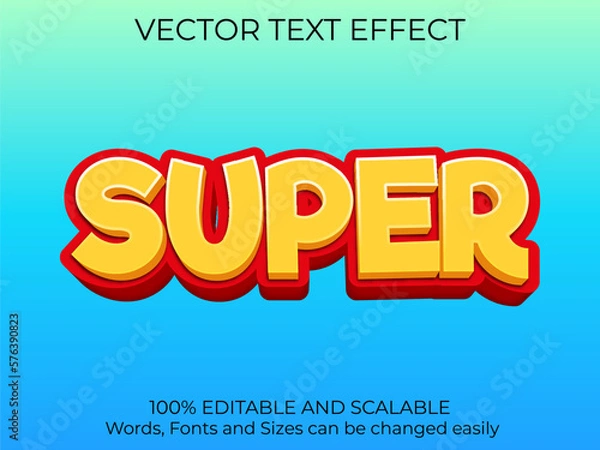 Obraz editable text effect
