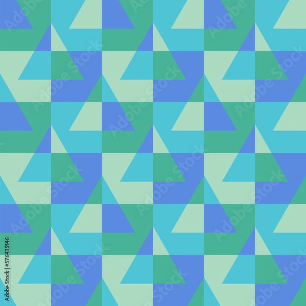 Fototapeta A simple and clear geometric ornament for decorating any surfaces or things. Seamless pattern.