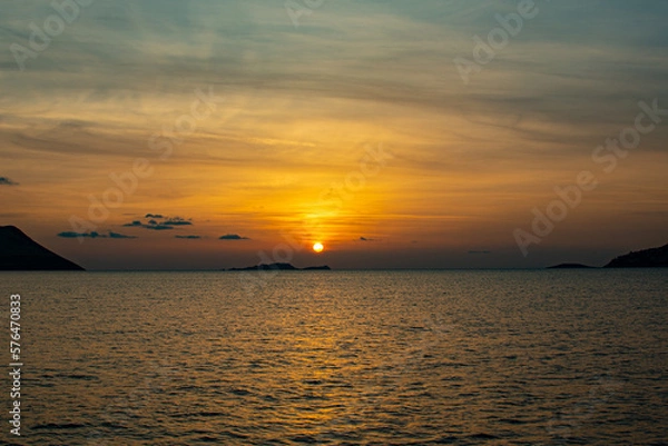 Obraz sunset over the sea