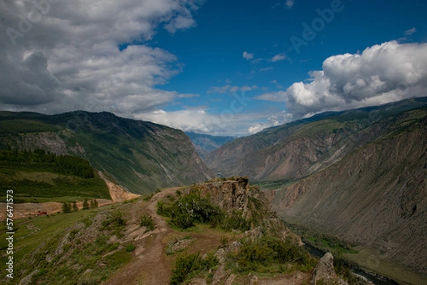 Obraz landscape with sky and clouds