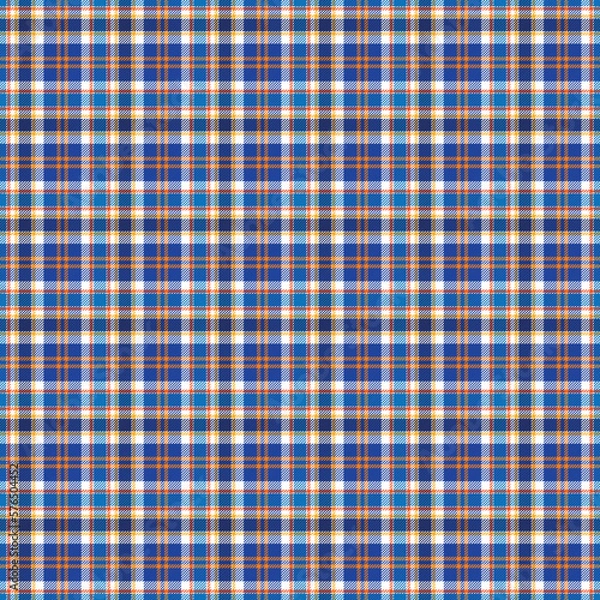 Fototapeta Vibrant Plaid Seamless Pattern - Colorful and bright repeating pattern design