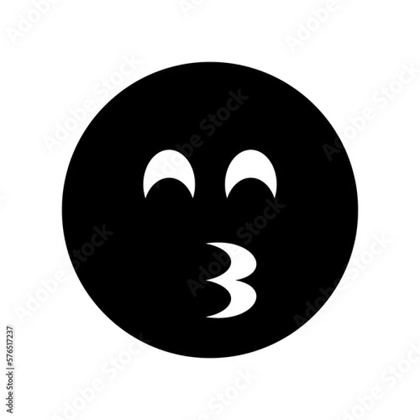 Fototapeta kiss icon or logo isolated sign symbol vector illustration - high quality black style vector icons