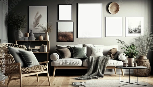 Fototapeta modern,cozy living room