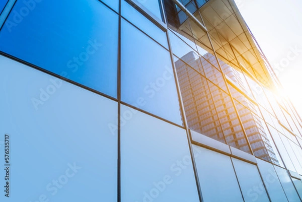 Obraz Office building window close up.