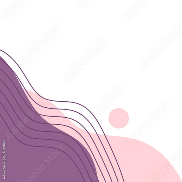 Fototapeta Corner Blob Line