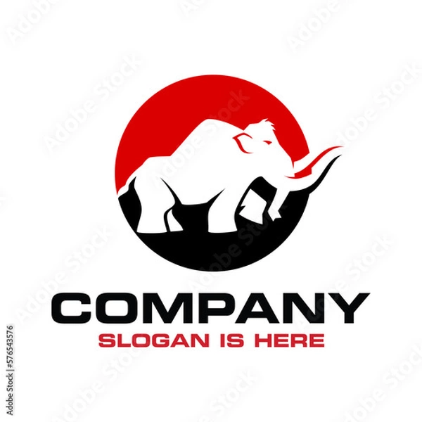 Obraz mammoth logo design