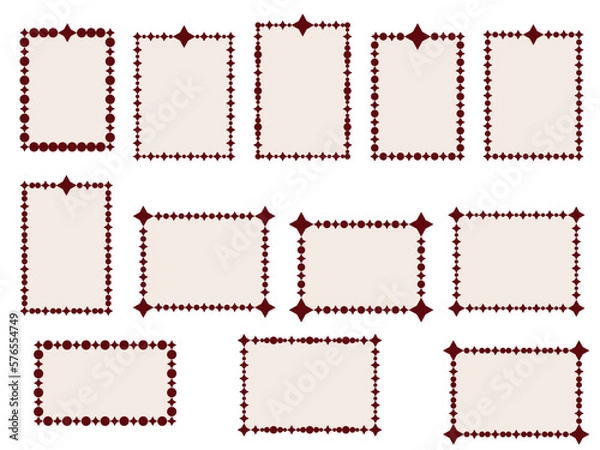 Fototapeta 丸、四角星　四角プレートM2