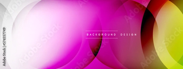 Obraz Abstract background - geometric composition created with lights and shadows. Technology or business digital template