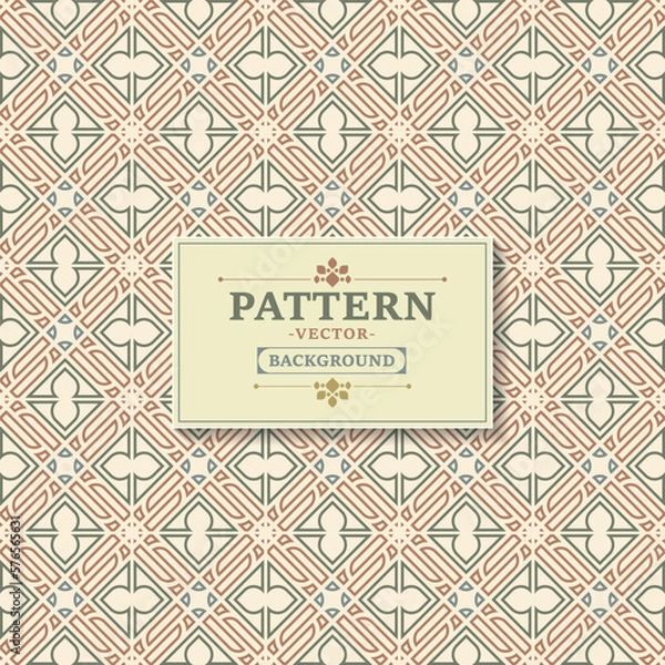 Fototapeta Vector seamless geometric pattern texture