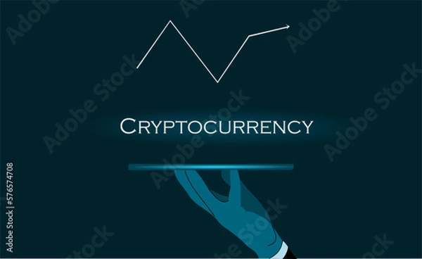 Obraz Vector illustration cryptocurrency,  crypto exchange Flat design