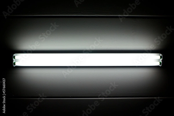Obraz fluorescent mounted on wall