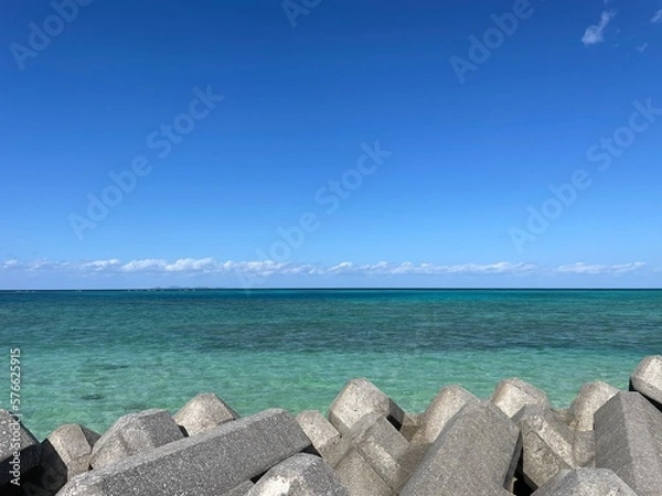 Fototapeta 沖縄の海と空