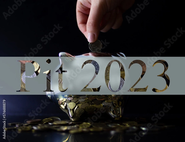 Fototapeta pit, rozliczenie podatkowe, pit 2023, 2023