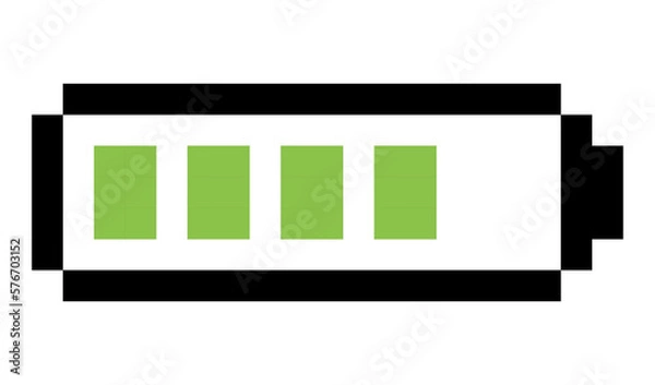 Obraz pixel battery element
