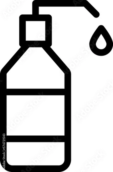 Obraz bottle, water vector icon