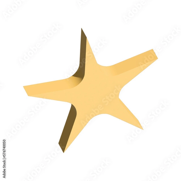 Fototapeta 3d star shape element
