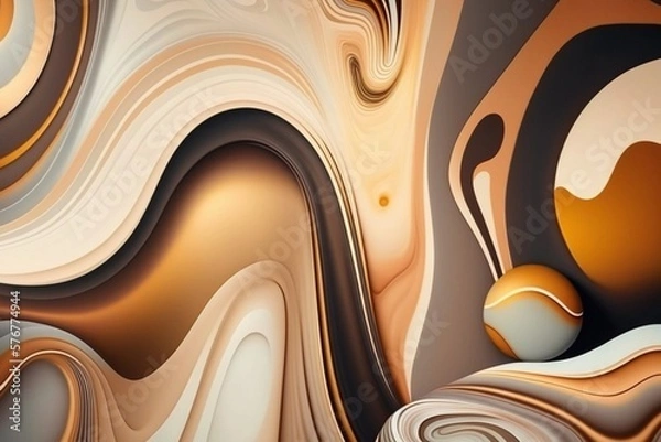 Fototapeta Abstract Marble Texture Background - Minimal Luxury Graphic Backdrop - Luxury Fashion Pattern Wallpaper - Fluid Elegant Wallpaper - Generative AI Illustration
