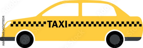 Obraz Design element, vector taxi car in flat style.