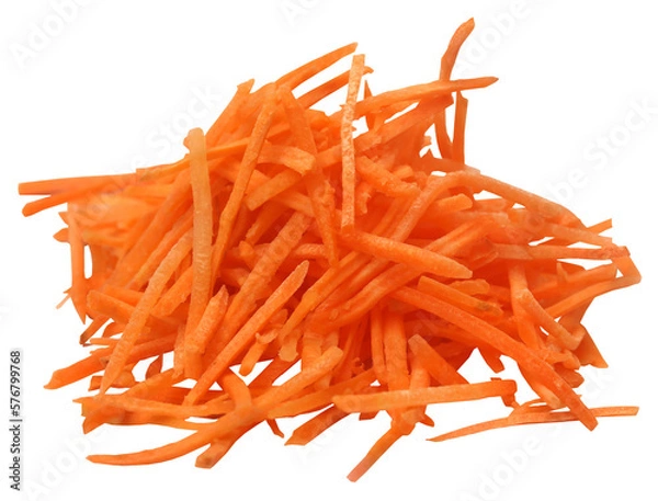 Fototapeta Sliced carrot in a bowl