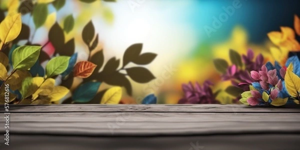 Fototapeta Beautiful floral spring banner for Mother's day, 8 March. Generative AI
