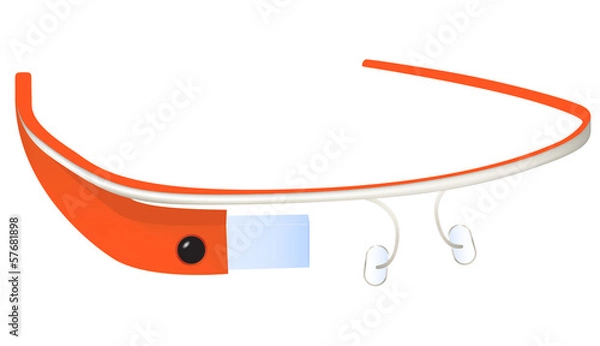 Obraz Red Google Glass