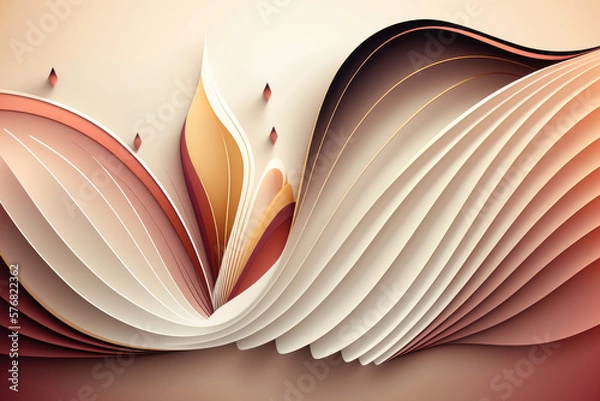 Fototapeta Abstract background vector. Generative AI