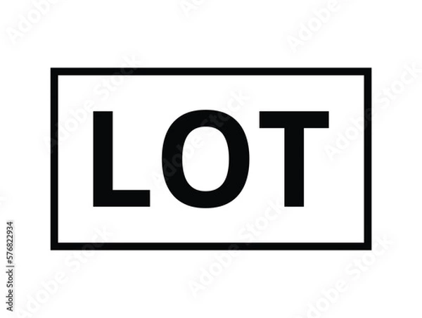 Obraz Isolated Lot icon. 