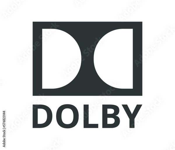 Obraz Monochromatic Dolby icon. 
