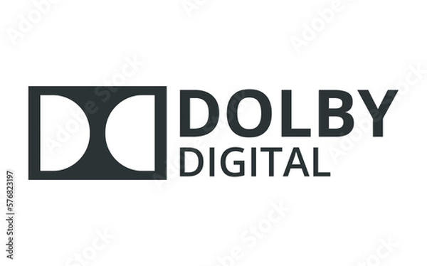 Obraz Isolated Dolby Digital symbol. 
