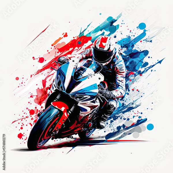 Fototapeta Motorrad Speed racer