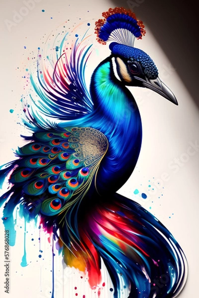 Obraz Peacock Painting