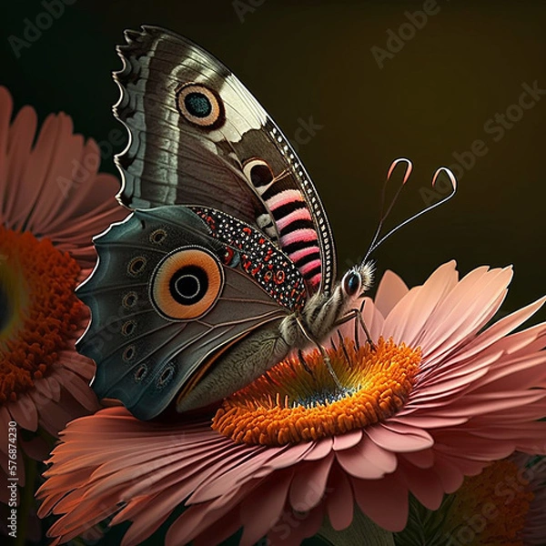 Obraz butterfly on a flower