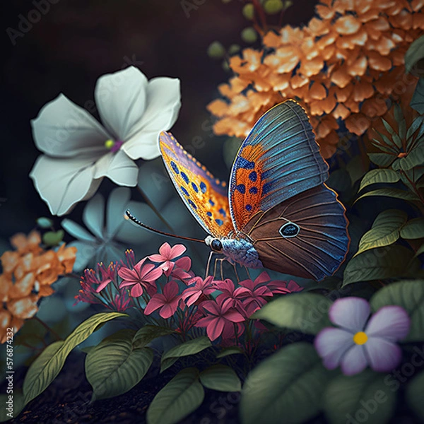 Obraz butterfly on flower