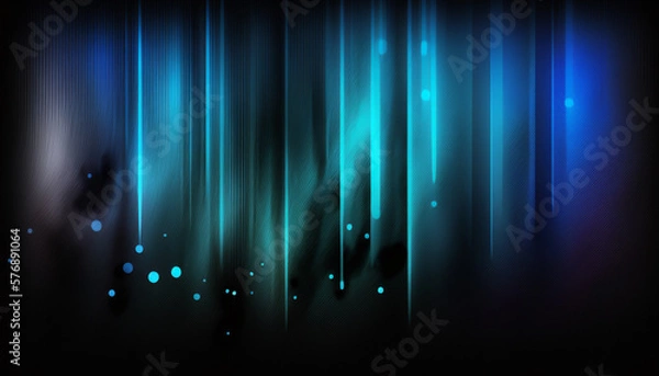 Fototapeta Black and Dark Blue Gradient artistic Desktop Background Pattern Color created with generative AI technology